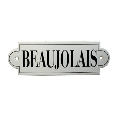 "Beaujolais" enameled plaque "Beaujolais" enameled plaque