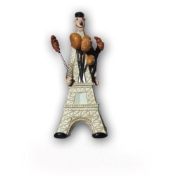 Eiffel Tower Man & Bread Pick Holder