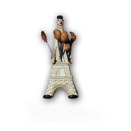 Eiffel Tower Man & Bread Pick Holder