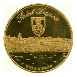 Saint-Tropez collectible medal in gold color