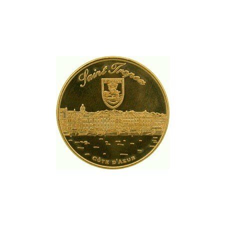 Saint-Tropez collectible medal in gold color