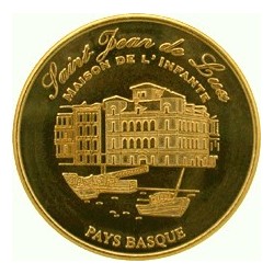 Saint-Jean-de-Luz collectible medal in gold color