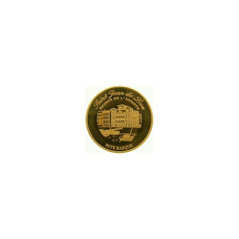 Saint-Jean-de-Luz collectible medal in gold color