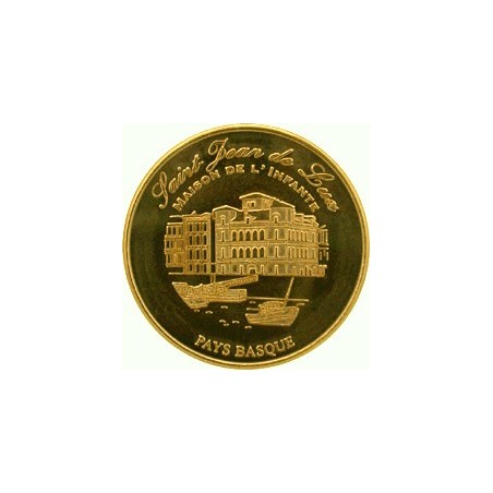 Saint-Jean-de-Luz collectible medal in gold color